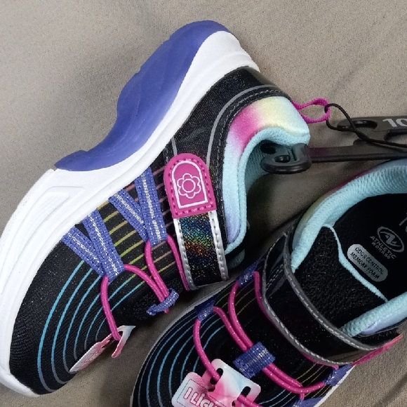 Athletic Works Kids Sneakers - Black, Pink, and Blue - Picture 3 of 3